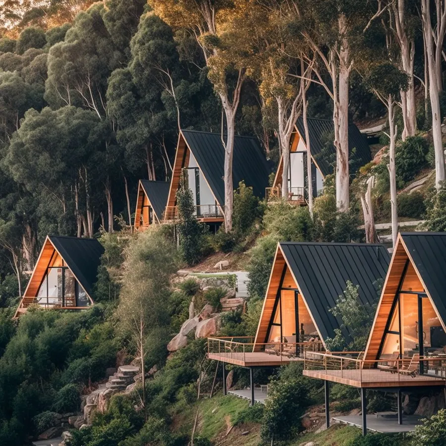 Referente: cabañas en ladera