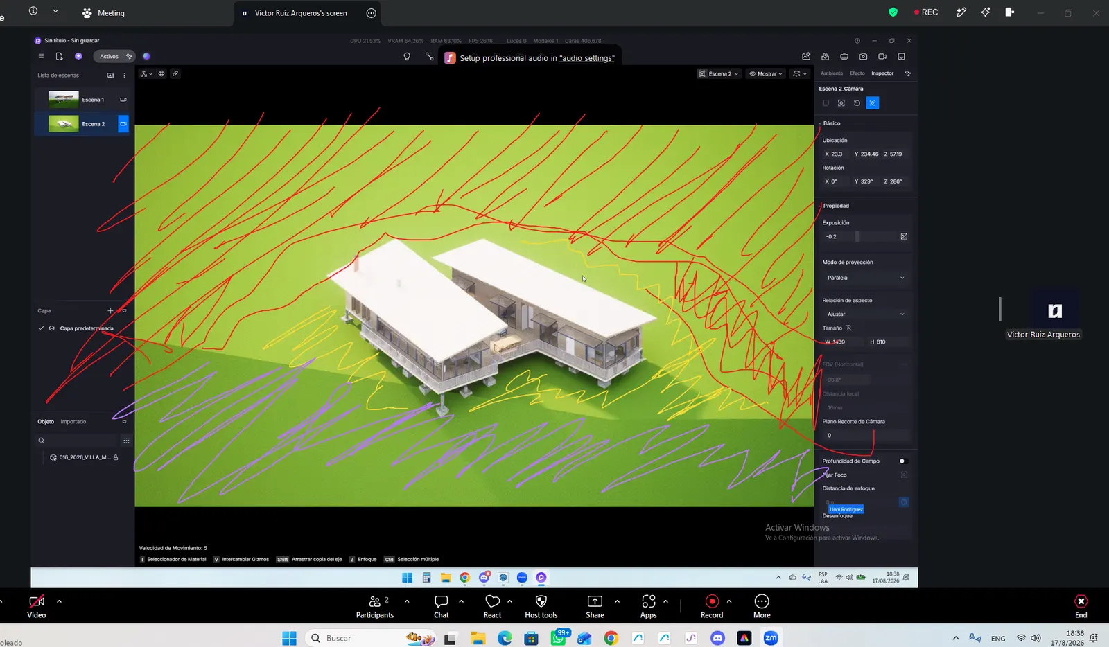 Captura de una asesoría real en Archicad (1)