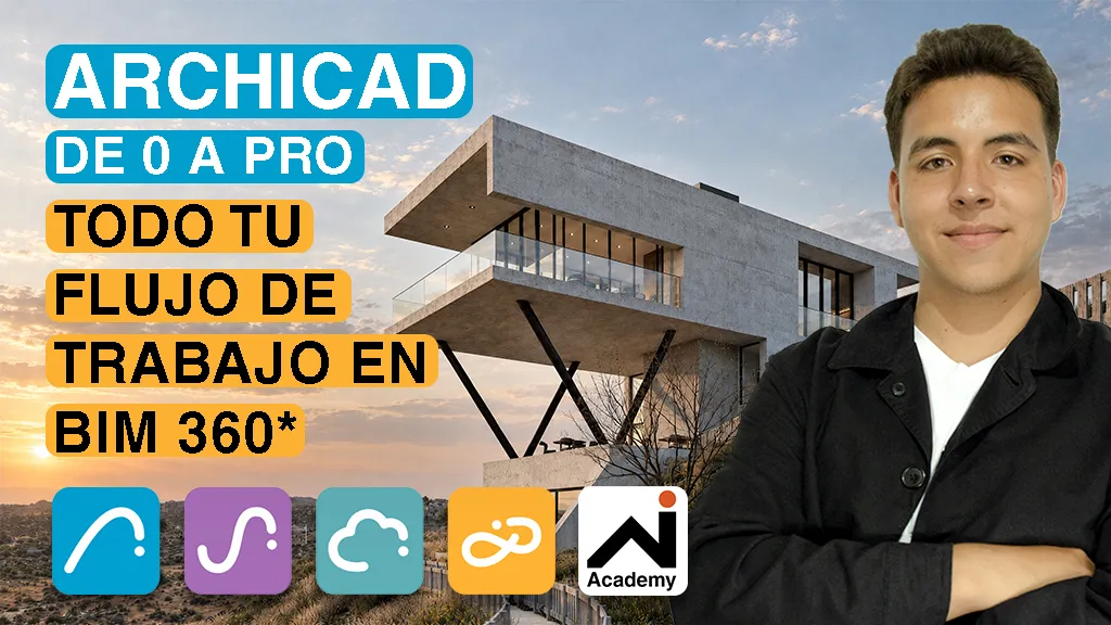Estudiantes de arquitectura aprendiendo flujos de trabajo BIM, Archicad y renderizado en ArchiBIM Academy.